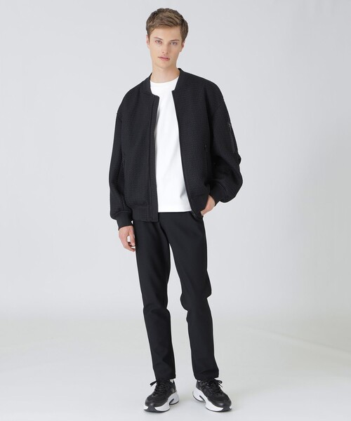 BLACK LABEL CRESTBRIDGE(ブラックレーベル・クレストブリッジ)の「【BLACK lab.】シアードダブルラッセルMA-1(MA-1・メンズ・ブラック・L/M)」の2枚目の写真