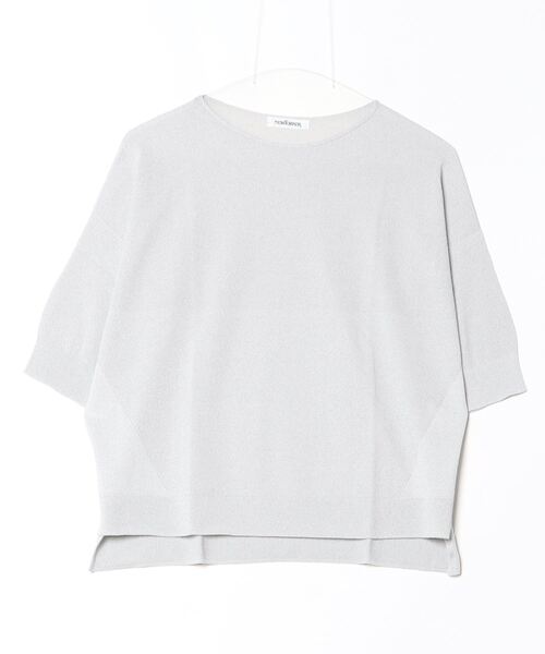 セール】【手洗い可能】TCラメホールガーメント(R) クルーネック7分袖