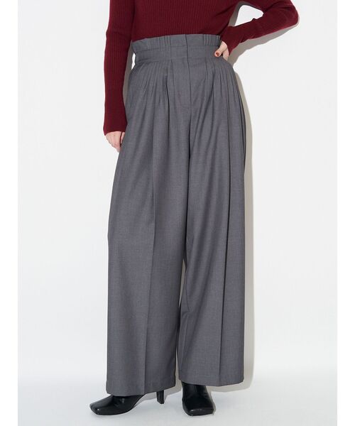 ELENDEEK（エレンディーク）の「ウエストピンタックパンツ（その他パンツ・レディース・ブラック/グレー・01/02）」の3枚目の写真