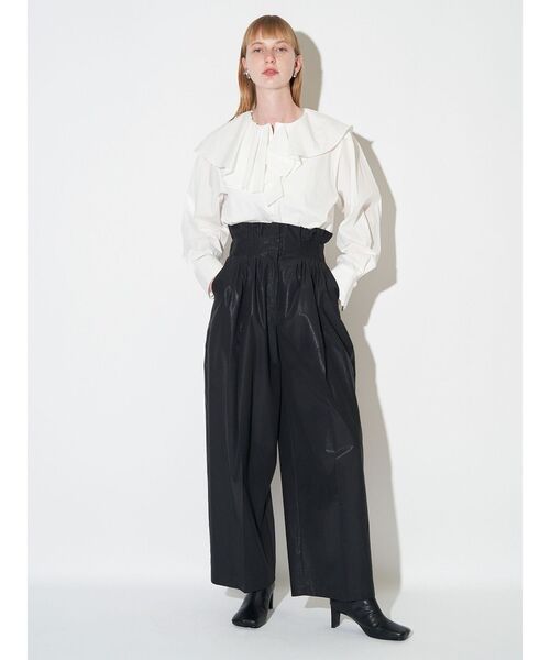 ELENDEEK（エレンディーク）の「ウエストピンタックパンツ（その他パンツ・レディース・ブラック/グレー・01/02）」の15枚目の写真