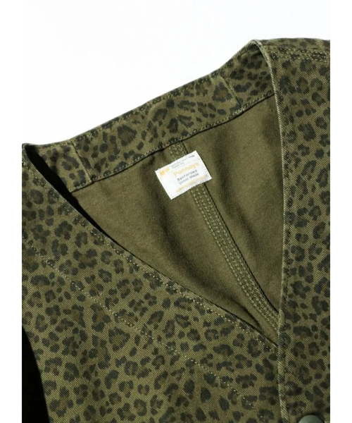 PENNEYS(ぺニーズ)の「【PENNEY'S 】PRINTED ENGINEER JACKET/ミリタリー/ワークジャケット【WEB限定】(ノーカラージャケット・メンズ・カーキ/グリーン/ブラック・M/L)」の5枚目の写真
