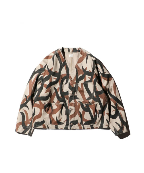 PENNEYS(ぺニーズ)の「【PENNEY'S 】PRINTED ENGINEER JACKET/ミリタリー/ワークジャケット【WEB限定】(ノーカラージャケット・メンズ・カーキ/グリーン/ブラック・M/L)」の11枚目の写真