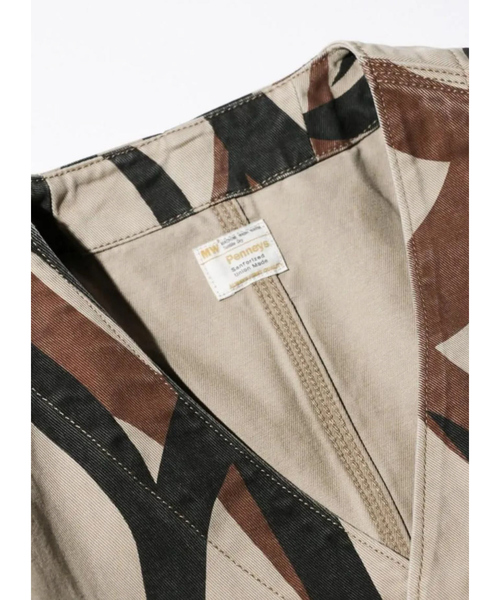 PENNEYS(ぺニーズ)の「【PENNEY'S 】PRINTED ENGINEER JACKET/ミリタリー/ワークジャケット【WEB限定】(ノーカラージャケット・メンズ・カーキ/グリーン/ブラック・M/L)」の12枚目の写真