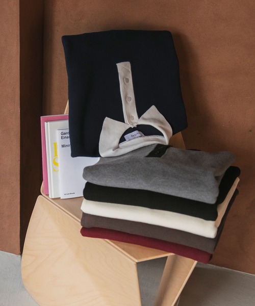 ラガーニットプルオーバー(値段交渉可！) LAKOLE（ラコレ） セーター ニット ソフトウールジャガード柄ニット