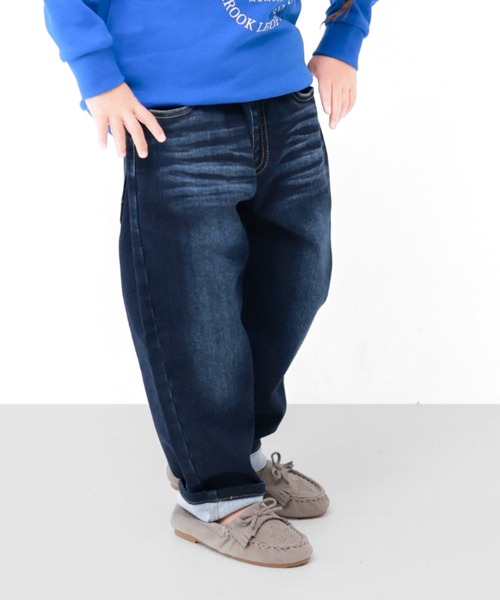 L.COPECK(エルコペック)の「パウダーデニムパンツ(デニムパンツ・キッズ・ブルー/ネイビー・170cm/160cm/150cm)」の2枚目の写真