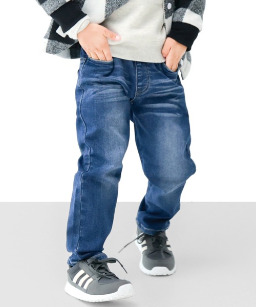 L.COPECK(エルコペック)の「パウダーデニムパンツ(デニムパンツ・キッズ・ブルー/ネイビー・170cm/160cm/150cm)」の1枚目の写真