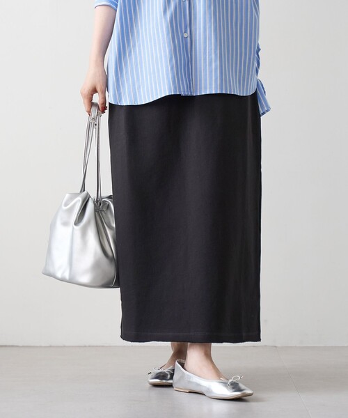 coen（コーエン）の「裏毛ナロースカート（スカート・レディース・ブラック/ナチュラル/ライトグレー/ダークブラウン・M/L）」の5枚目の写真