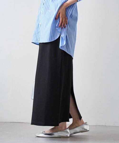 coen（コーエン）の「裏毛ナロースカート（スカート・レディース・ブラック/ナチュラル/ライトグレー/ダークブラウン・M/L）」の6枚目の写真