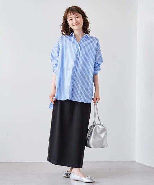 coen（コーエン）の「裏毛ナロースカート（スカート・レディース・ブラック/ナチュラル/ライトグレー/ダークブラウン・M/L）」の8枚目の写真