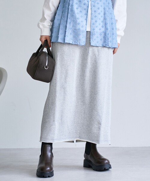coen（コーエン）の「裏毛ナロースカート（スカート・レディース・ブラック/ナチュラル/ライトグレー/ダークブラウン・M/L）」の11枚目の写真