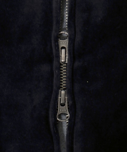 Lee（リー）の「2025AW Lee/リー VELOR ZIP UP HOODIE JACKET ベロア ワンポイントロゴ刺繍 フルジップパーカー（パーカー・メンズ・ブラック/ワイン・L/M）」の13枚目の写真