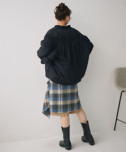 RETRO GIRL（レトロガール）の「ルーズMA-1（MA-1・レディース・ダークグリーン/ブラック/ライトグレー・FREE）」の18枚目の写真