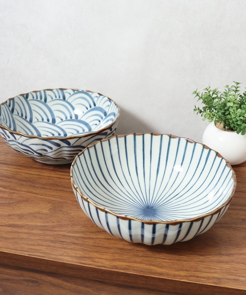 セール】染付絵変り 多用鉢ペア 美濃焼（食器）｜FUNALIVE（ファン