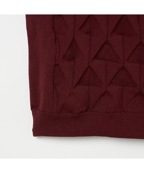 セール】【VIVA HEART/GOLF】3Dアーガイル柄 ニットプルオーバー