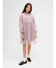 GAP（ギャップ）の「オーバーサイズ ミックスメディア パーカーワンピース（ワンピース・キッズ）」