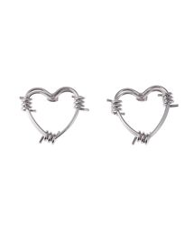 EVRIS | HEART MOTIF HOOP ピアス(ピアス（両耳用）)