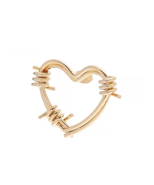 EVRIS（エヴリス）の「HEART MOTIF HOOP ピアス（ピアス（両耳用）・レディース・シルバー/ゴールド・FREE）」の7枚目の写真