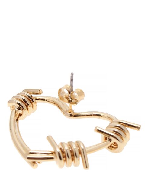 EVRIS（エヴリス）の「HEART MOTIF HOOP ピアス（ピアス（両耳用）・レディース・シルバー/ゴールド・FREE）」の6枚目の写真