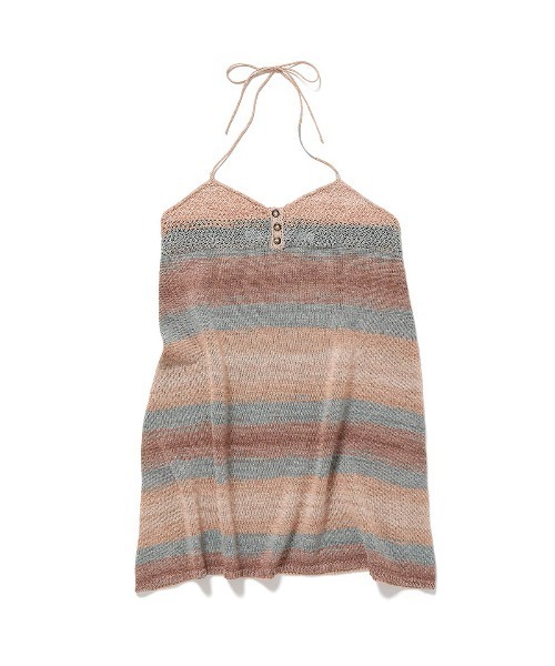 PERVERZE(パーバーズ)の「Multi-colored Knit Dress(Tシャツ/カットソー・レディース・グレー/ベージュ・FREE)」の2枚目の写真