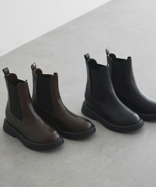 GARAGE OF GOOD CLOTHING（ガレージオブグッドクロージング）の「インヒールサイドゴアブーツ（ブーツ・レディース・ブラック/ブラウン・L/M/S）」の3枚目の写真