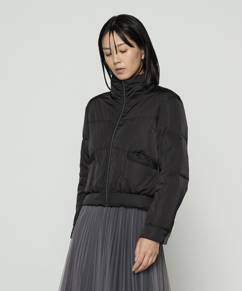 COMME CA（コムサ）の「ドビーガンクラブチェック リバーシブルショートダウンブルゾン（ダウンジャケット/コート・レディース・ブラウン系その他/グレー系その他・11号/9号）」の17枚目の写真