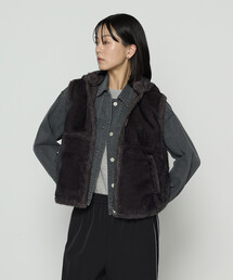 K.T KIYOKO TAKASE | エコファー リバーシブルジレ(ベスト)