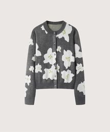 Jacquard Floral Cardigan