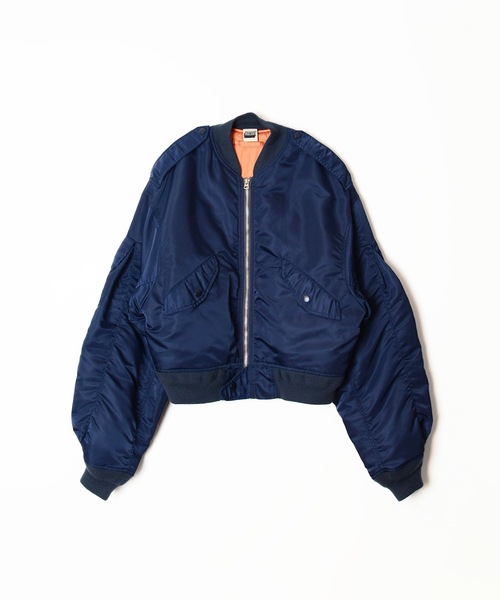 HOLIDAY(ホリデイ)の「L-2B FLIGHT JACKET フライトジャケット(MA-1・レディース・ネイビー/カーキ・ONE SIZE)」の2枚目の写真