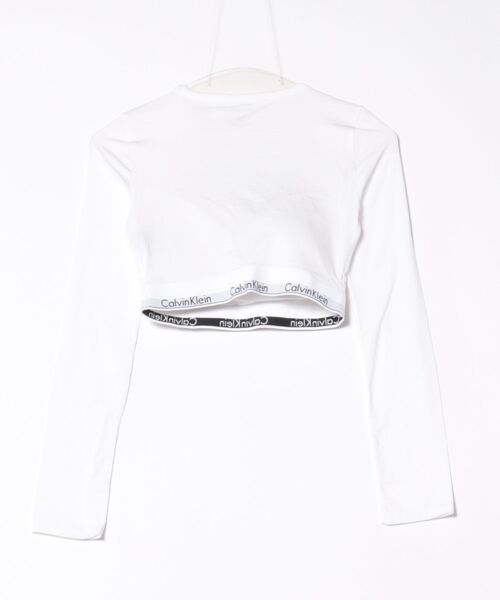 Calvin Klein Underwear(カルバンクラインアンダーウェア)の「CALVIN KLEIN UNDERWEAR/カルバン クライン アンダーウェア/L/S BRALETTE 長袖Tシャツブラレット(インナーウェア/肌着・レディース・ホワイト・S/M)」の4枚目の写真