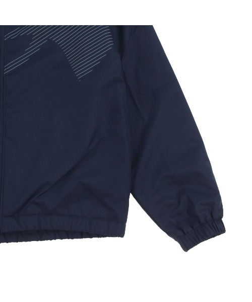 UNDER ARMOUR(アンダーアーマー)の「アンダーアーマー UAトリコット ラインド スーパービッグロゴ フルジップ ジャケット(ジャージ・キッズ・ブラック/ネイビー・120cm/130cm/140cm/150cm/160cm)」の4枚目の写真