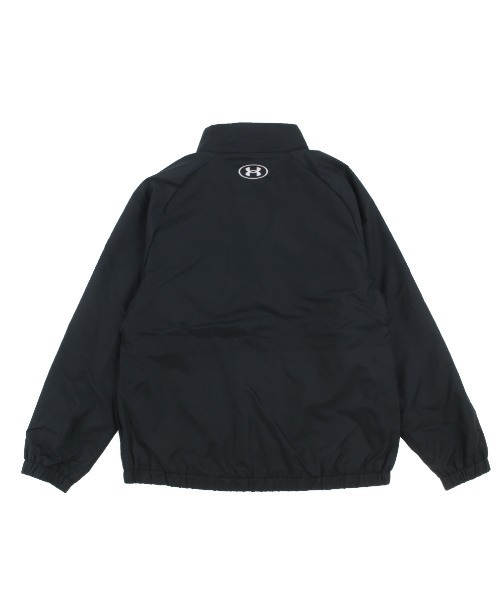 UNDER ARMOUR(アンダーアーマー)の「アンダーアーマー UAトリコット ラインド スーパービッグロゴ フルジップ ジャケット(ジャージ・キッズ・ブラック/ネイビー・120cm/130cm/140cm/150cm/160cm)」の7枚目の写真
