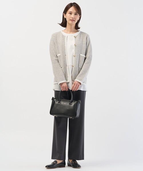 J.PRESS(ジェイプレス)の「2way thermo サキソニー ストレート パンツ(その他パンツ・レディース・グレー系/ブラック系3/ネイビー系・T17/T15/T13)」の17枚目の写真