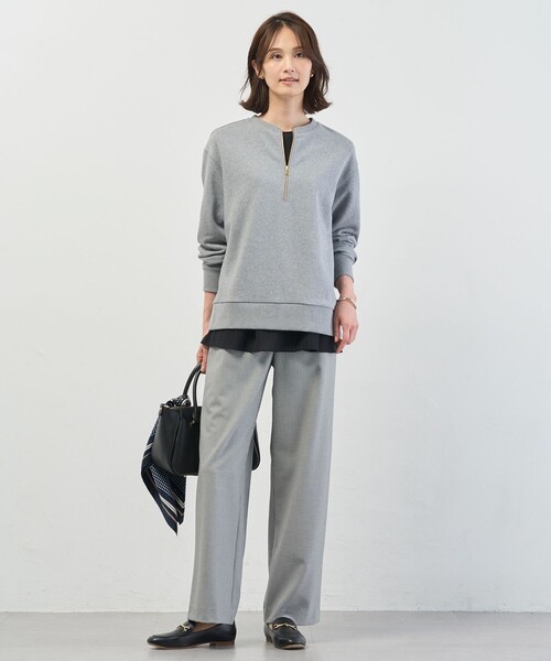 J.PRESS(ジェイプレス)の「2way thermo サキソニー ストレート パンツ(その他パンツ・レディース・グレー系/ブラック系3/ネイビー系・T17/T15/T13)」の13枚目の写真