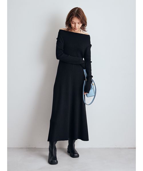 セール】マルチWAYオフショルダーリブニットワンピース（ワンピース