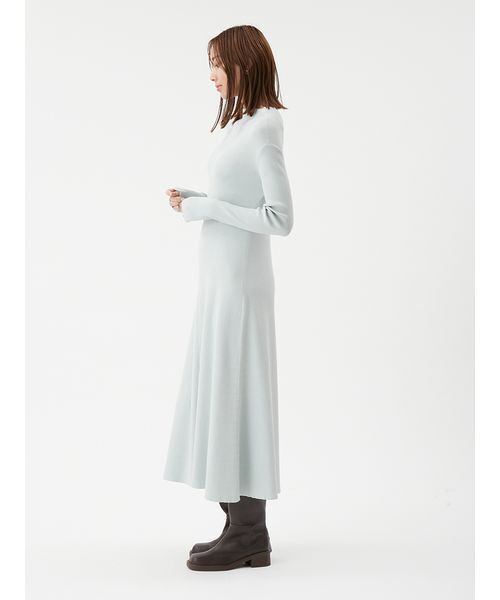 Mila Owen（ミラオーウェン）の「マルチWAYオフショルダーリブニットワンピース（ワンピース・レディース・イエロー/モカ/ブラック/ライトブルー・0/1）」の8枚目の写真