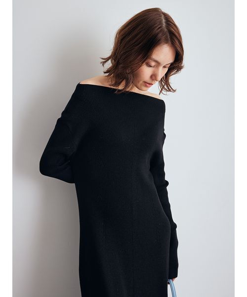 セール】マルチWAYオフショルダーリブニットワンピース（ワンピース