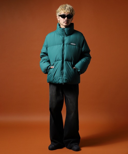 NERDY ブラック ダウンジャケット Mサイズ NERDY◇ダウンジャケット/M/ポリエステル/BLK/無地/PNEW22DJ020105