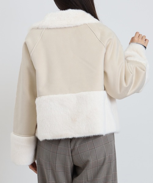 セール】フェイクムートンショートアウタート（ムートンコート