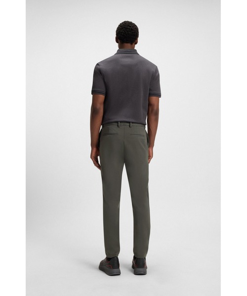 BOSS（ボス）の「Porsche x BOSS モダンフィットパンツ ストレッチサテン（その他パンツ・メンズ・チャコールグレー・30/32/32/32/38/32/36/32/34/32）」の3枚目の写真