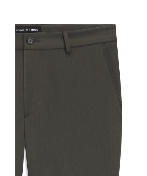 BOSS（ボス）の「Porsche x BOSS モダンフィットパンツ ストレッチサテン（その他パンツ・メンズ・チャコールグレー・30/32/32/32/38/32/36/32/34/32）」の5枚目の写真