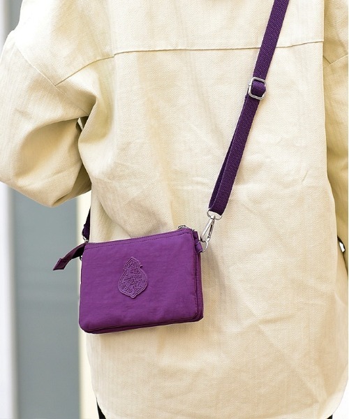 BACKYARD FAMILY（バックヤードファミリー）の「ミニショルダーバッグ ポシェット heyybag01（ショルダーバッグ・レディース・グレー/ブルー/ブルー系その他/ベージュ/ワインレッド/ブラック/パープル/ダークブルー・FREE）」の20枚目の写真
