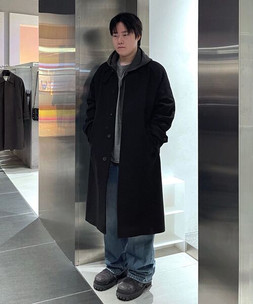 INSILENCE(インサイロンス)の「マペルカシミヤバルマカンコート BLACK(チェスターコート・レディース・その他・LARGE/SMALL/MEDIUM)」の6枚目の写真