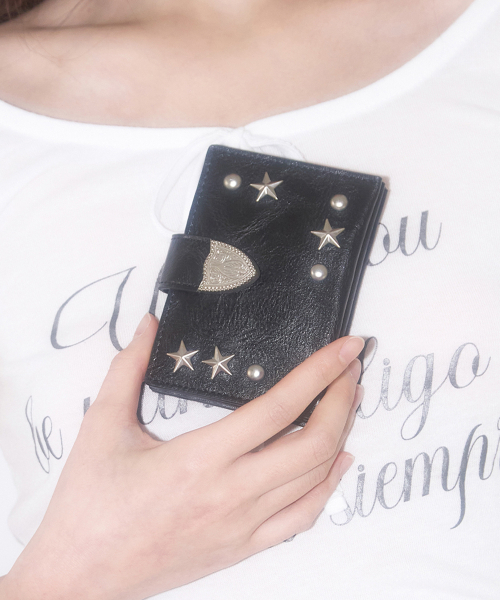 ILLIGO(イリゴ)の「ウェスタンアコーディオンカード財布ブラック(札入れ/マネークリップ・レディース・その他・OS)」の3枚目の写真