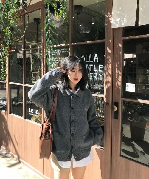 GAKKAI UNIONS(ガッカイユニオンズ)の「カラー ニット カーディガン ブラック(カーディガン/ボレロ・レディース・その他・MEDIUM/LARGE)」の8枚目の写真