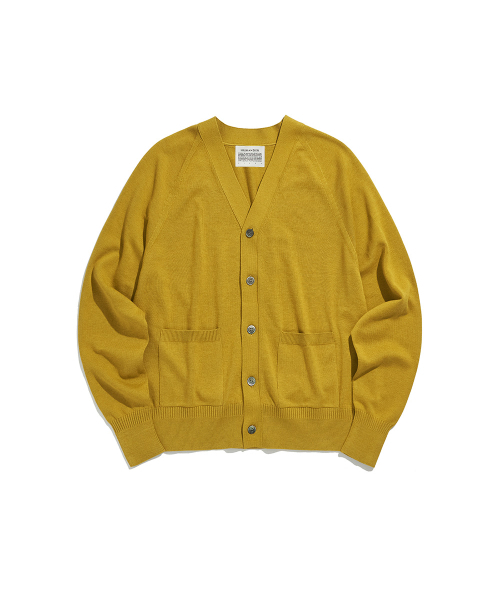 HISHANDER（ヒズハンダー）の「WHOLEGARMENT CARDIGAN [Mustard Yellow]（カーディガン/ボレロ・レディース・その他・1/2/3）」の2枚目の写真