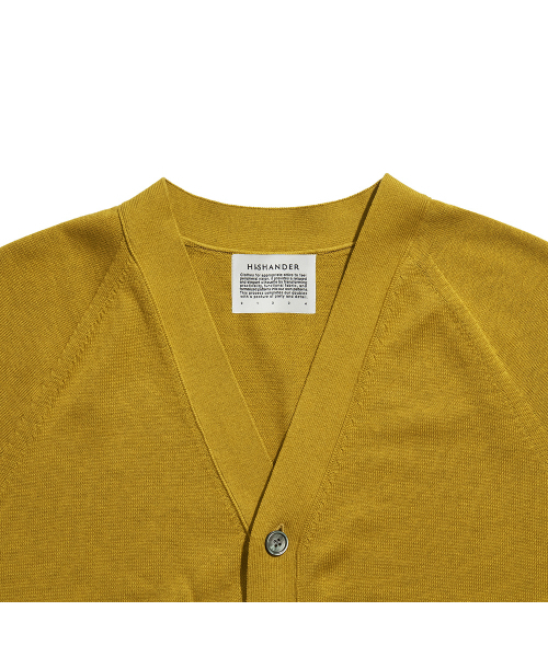 HISHANDER（ヒズハンダー）の「WHOLEGARMENT CARDIGAN [Mustard Yellow]（カーディガン/ボレロ・レディース・その他・1/2/3）」の4枚目の写真