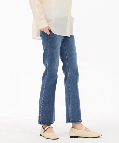CHASECULT(チェイスカルト)の「女性ヒドゥンバンディングブーツカットデニムパンツ-ブルー(デニムパンツ・レディース・インディゴブルー・76/74/67/70)」の3枚目の写真