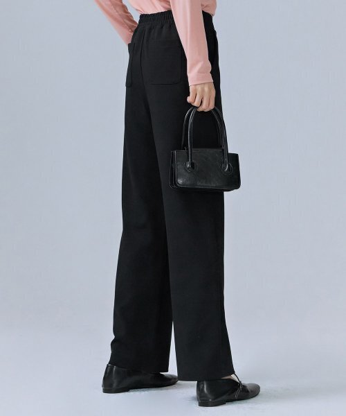 CHASECULT（チェイスカルト）の「レディースバンディングワイドパンツ-CERG2263B03（スラックス・レディース・ブラック・67/70/76）」の2枚目の写真