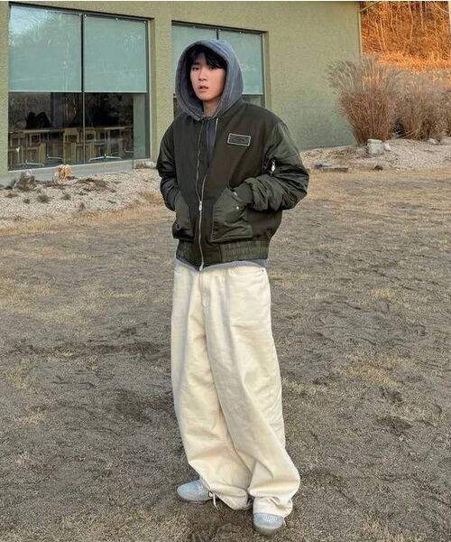 GUBIN(グビン)の「オーバーサイズシャーリングMA-1ジャケット(ブルゾン・レディース・その他・MEDIUM/LARGE)」の12枚目の写真