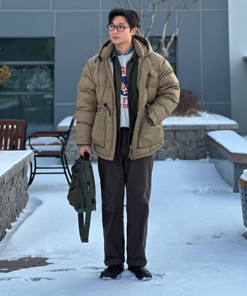 MUSINSA STANDARD（ムシンサスタンダード）の「ベージュサテンオフィサーパンツ[ブラウン]（その他パンツ・メンズ・その他・26/27/28/29/30/31/32/33/34/36/42/40/38）」の16枚目の写真